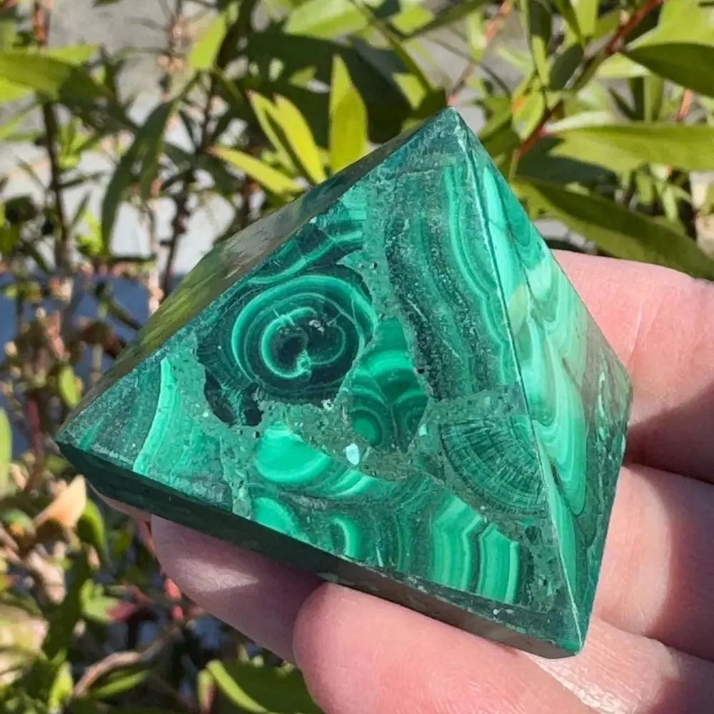 Green Malachite Pyramid-ToShay.org