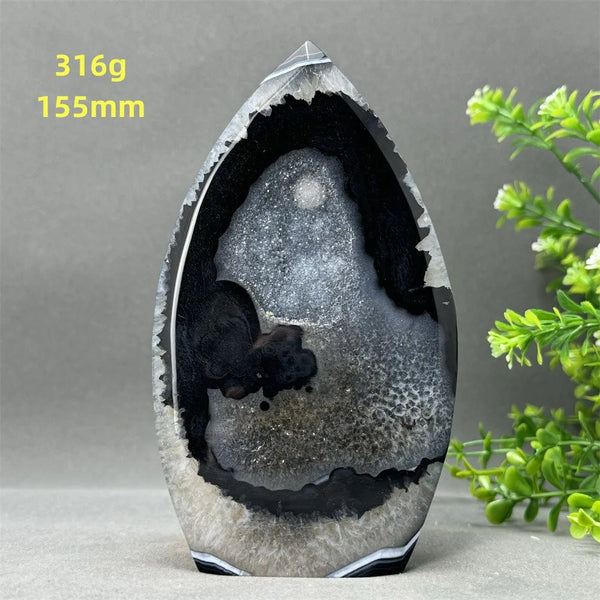 Black Onyx Geode Torch-ToShay.org