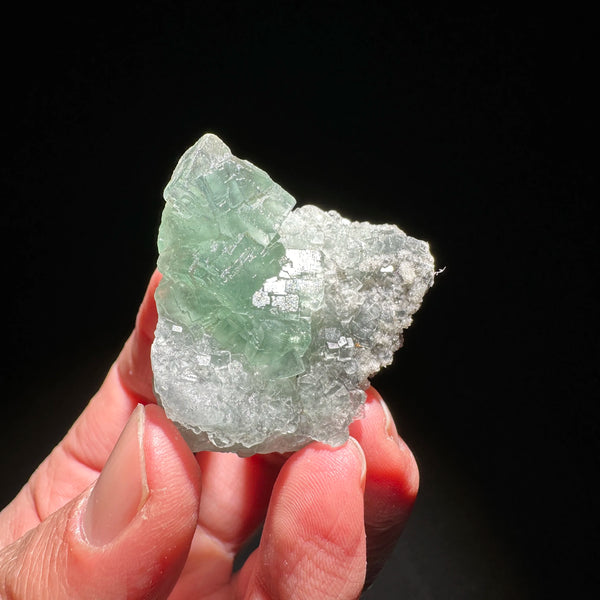 Green Diamond Fluorite Crystal-ToShay.org