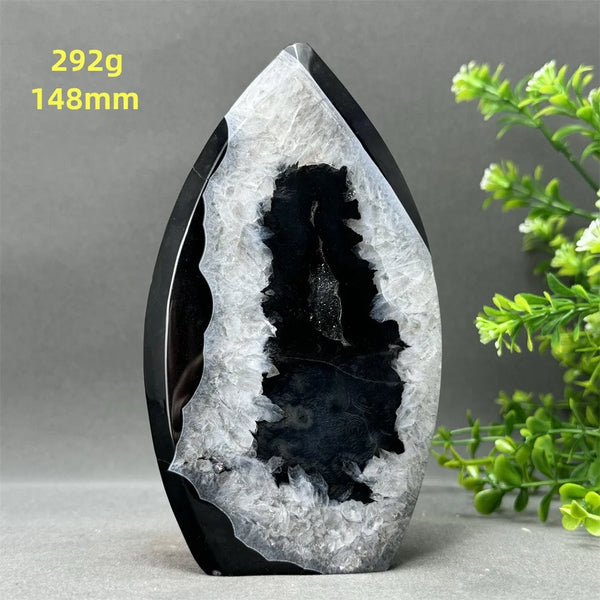 Black Onyx Geode Torch-ToShay.org