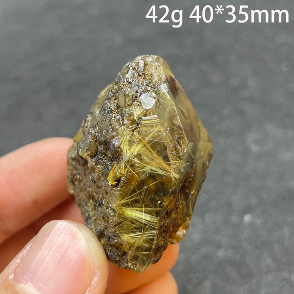 Gold Rutilated Quartz Crystal-ToShay.org