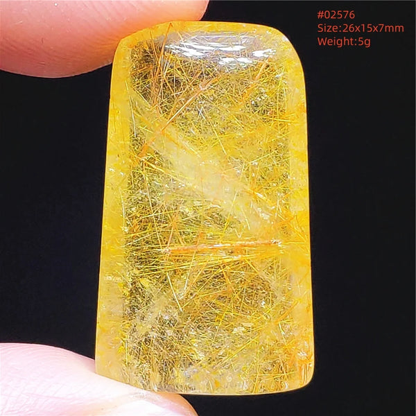 Gold Rutilated Quartz Pendant-ToShay.org