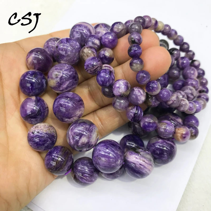 Purple Charoite Bracelet-ToShay.org