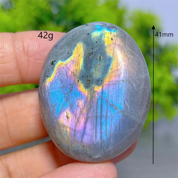 Purple Labradorite Palm Stone-ToShay.org