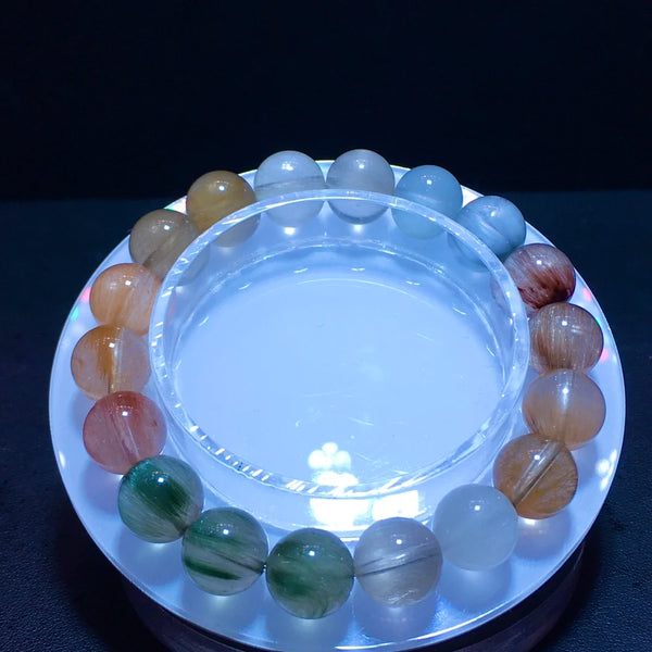 Rainbow Rutilated Quartz Bracelet-ToShay.org