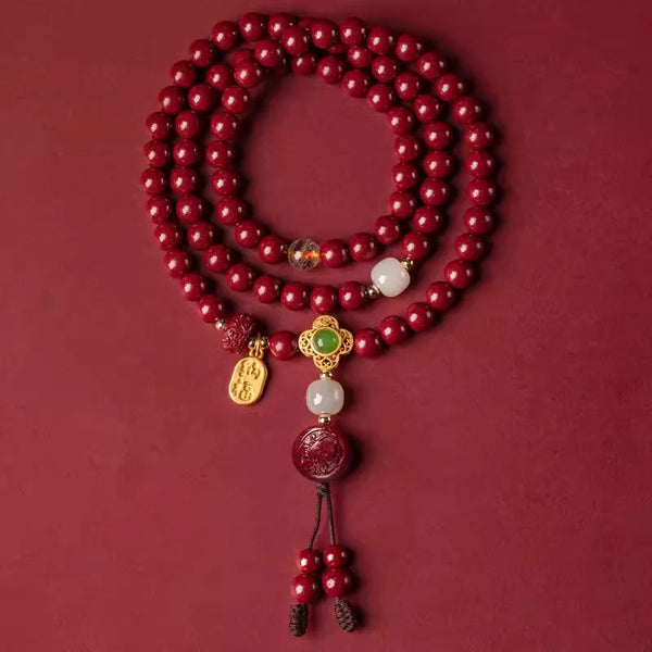Red Cinnabar Zodiac Beads-ToShay.org