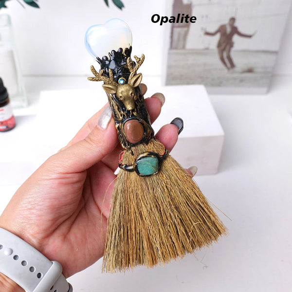 Mixed Crystal Heart Broom-ToShay.org