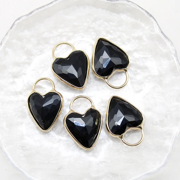 Mixed Crystal Heart Pendants-ToShay.org