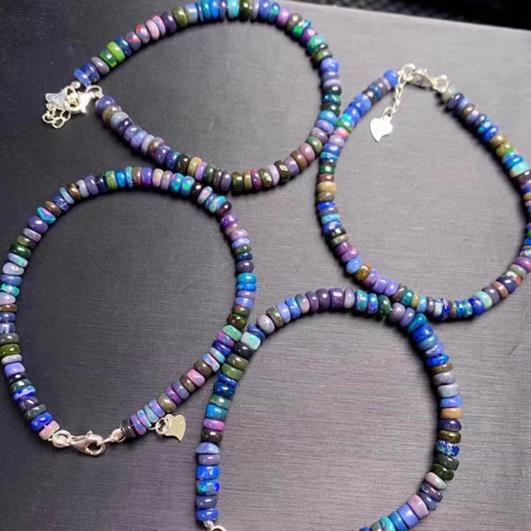 Black Opal Bead Bracelet-ToShay.org