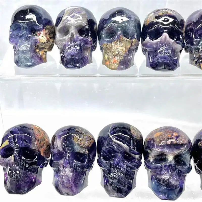 Purple Dream Amethyst Skulls-ToShay.org