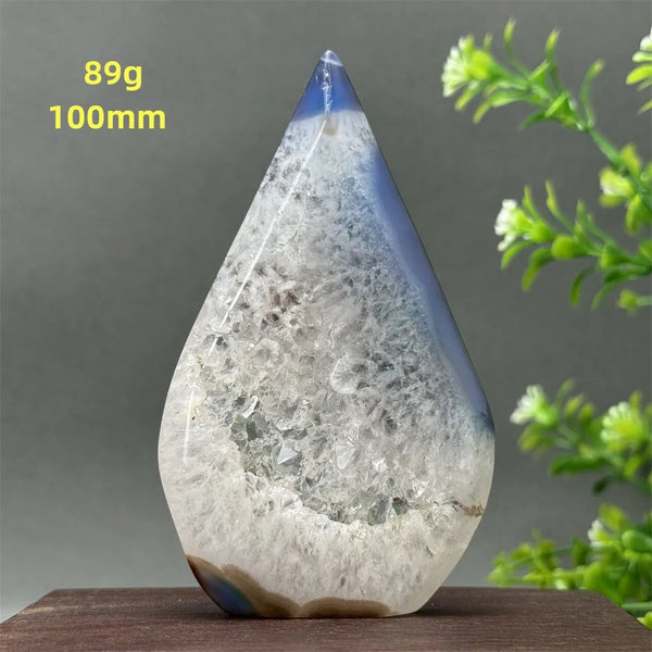 Blue Agate Geode Torch-ToShay.org