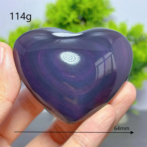 Rainbow Obsidian Heart-ToShay.org