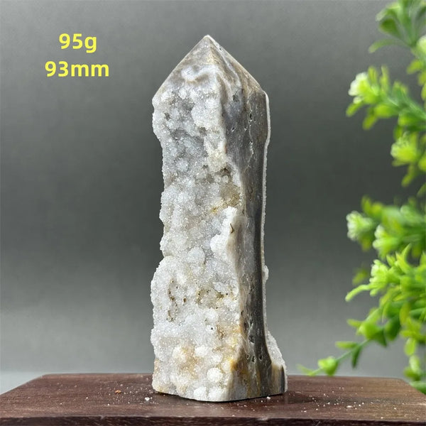 Purple Sphalerite Geode Obelisk-ToShay.org