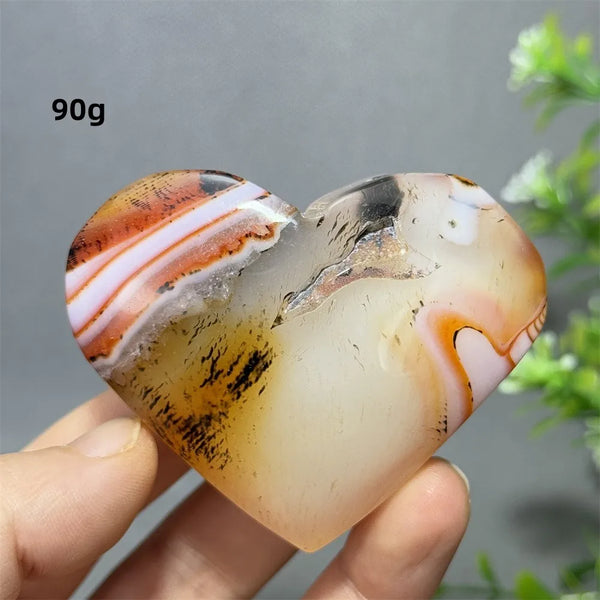 Red Striped Agate Heart-ToShay.org