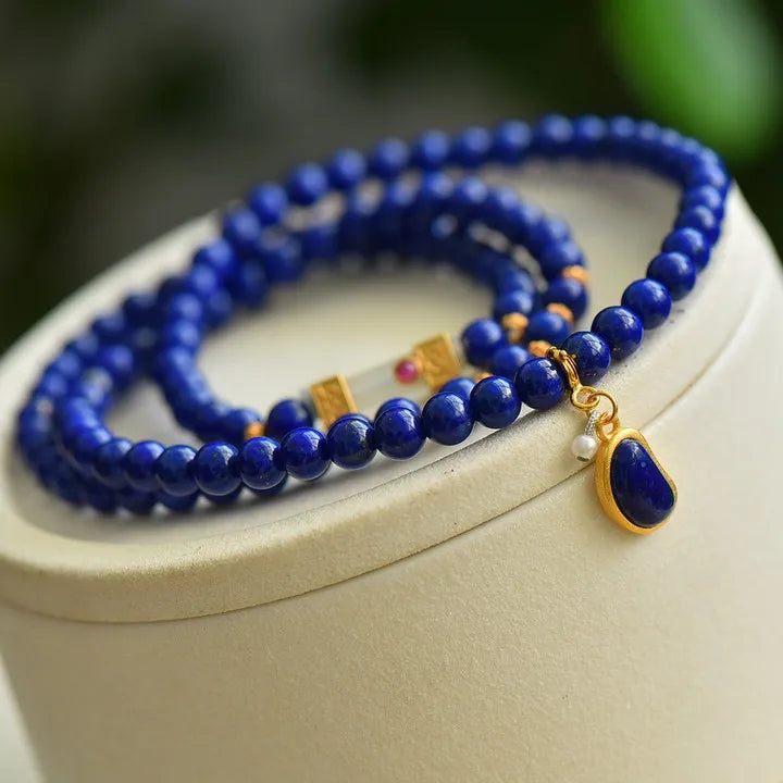 Blue Lapis Lazuli Bracelet-ToShay.org