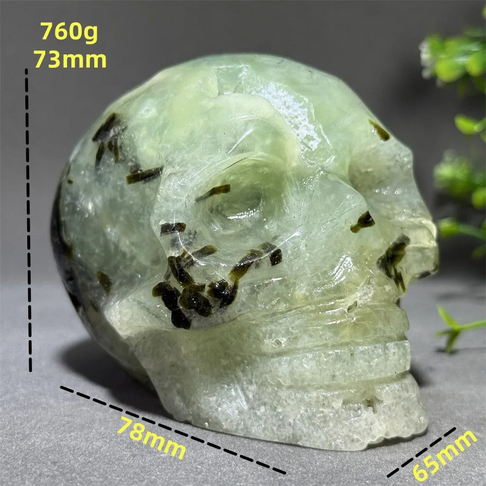 Green Grape Agate Skull-ToShay.org