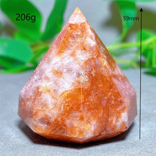 Red Fire Quartz Diamond Tower-ToShay.org