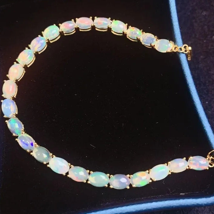 White Opal Bracelet-ToShay.org