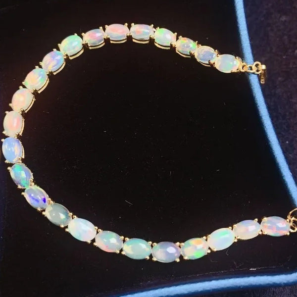 White Opal Bracelet-ToShay.org