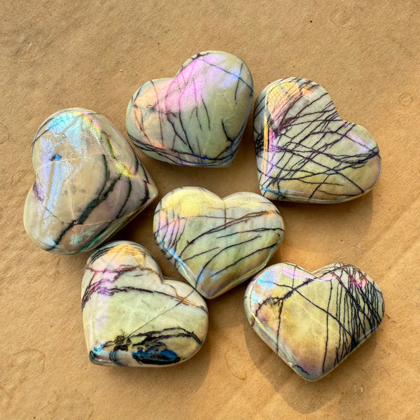 White Turquoise Quartz Heart-ToShay.org