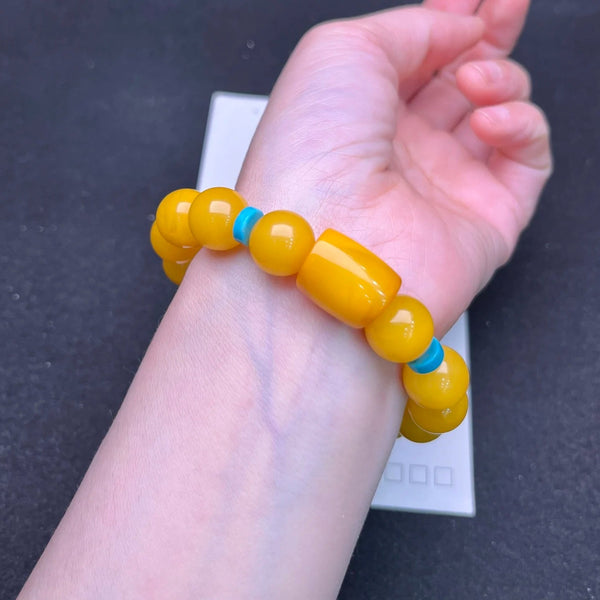 Orange Amber Bracelet-ToShay.org