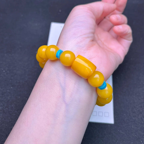 Orange Amber Bracelet-ToShay.org