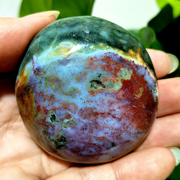 Ocean Jasper Palm Stone-ToShay.org