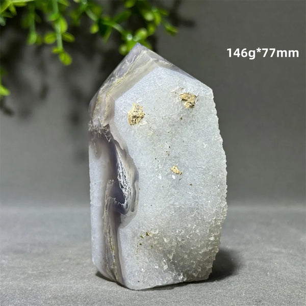 Green Aquatic Agate Tower-ToShay.org