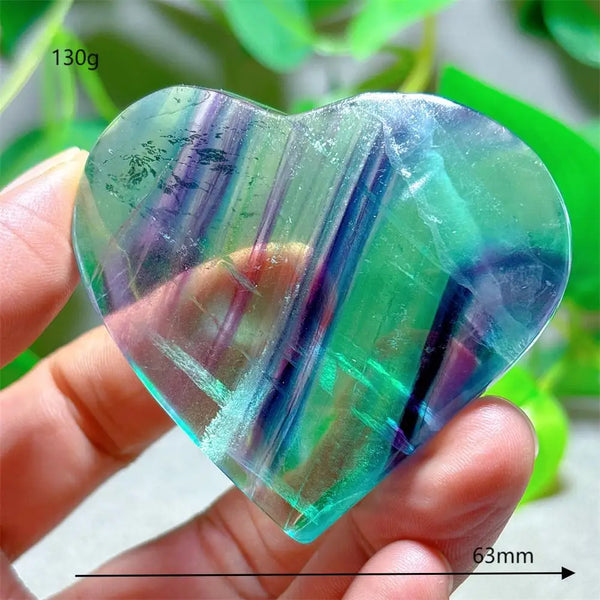 Rainbow Fluorite Heart-ToShay.org