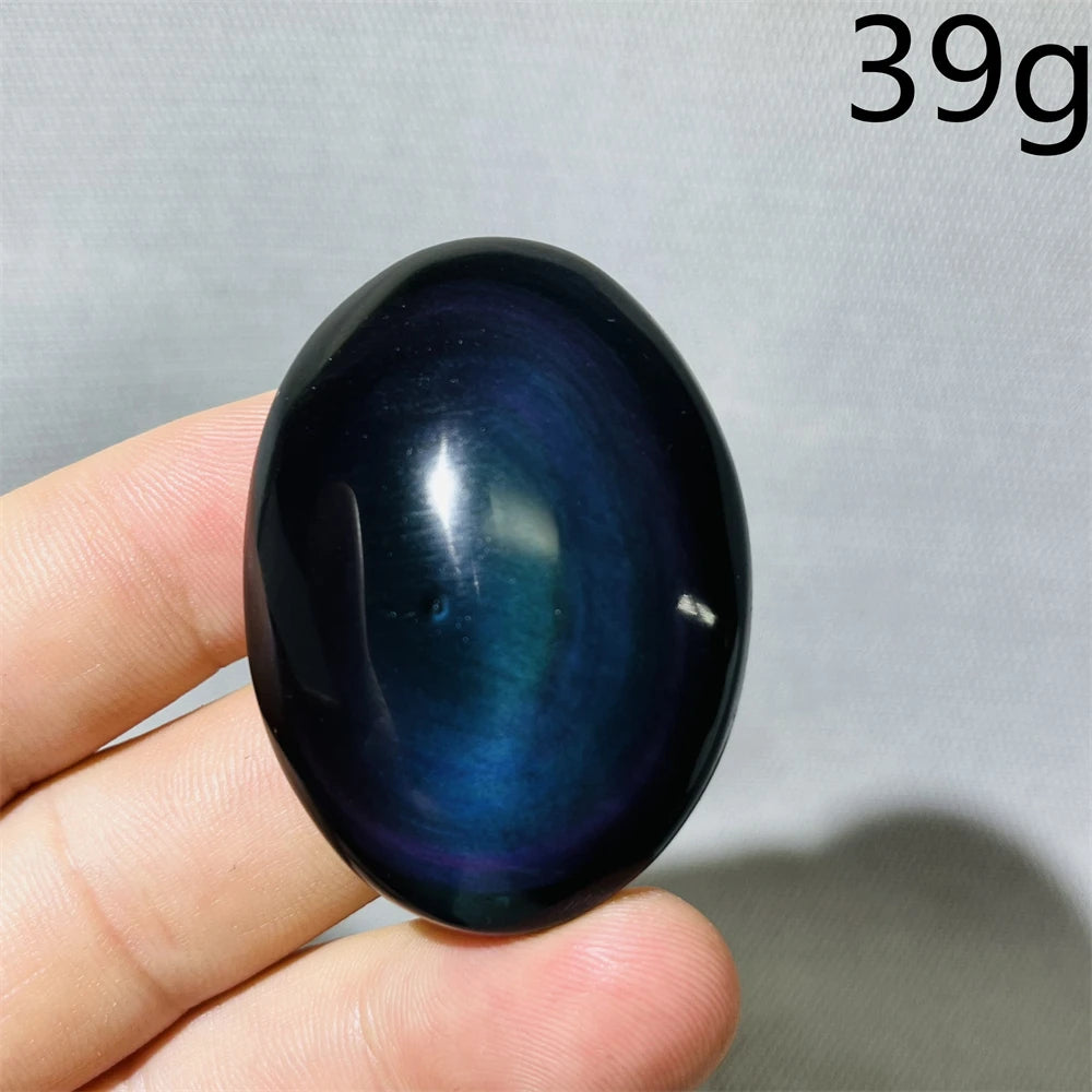 Rainbow Obsidian Palm Stone-ToShay.org