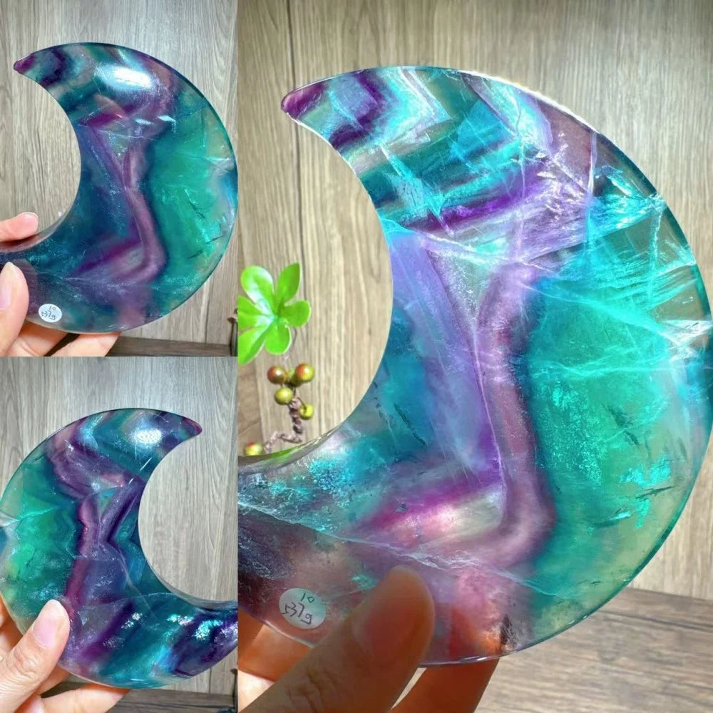 Rainbow Fluorite Moon-ToShay.org