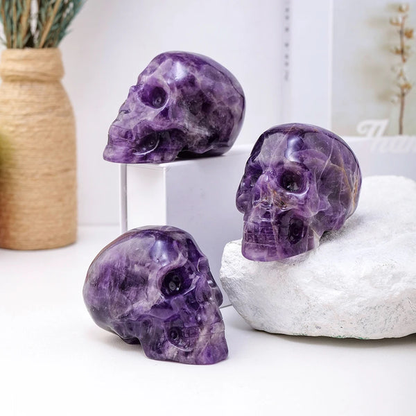 Purple Amethyst Crystal Skull-ToShay.org