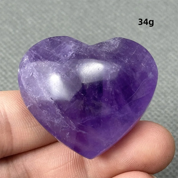 Purple Amethyst Heart-ToShay.org
