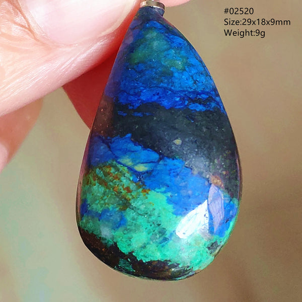 Blue Azulite Pendant-ToShay.org