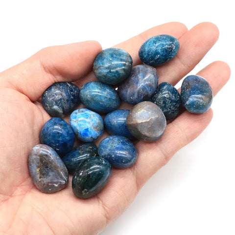 Blue Moroxite Tumbled Stones-ToShay.org