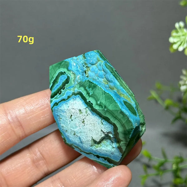 Green Peacock Rough Stone-ToShay.org