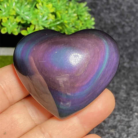 Rainbow Obsidian Heart-ToShay.org