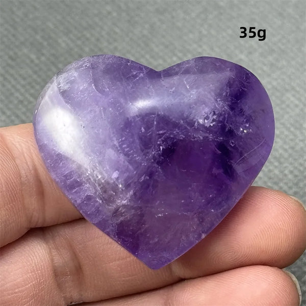 Purple Amethyst Heart-ToShay.org