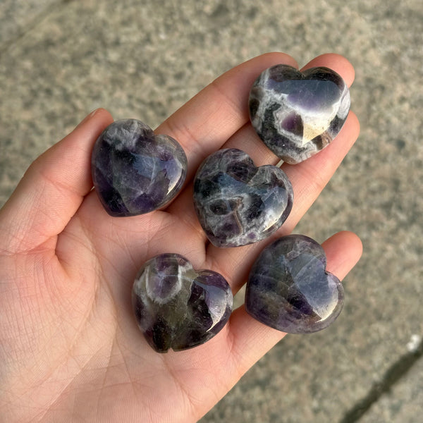 Purple Dream Amethyst Hearts-ToShay.org