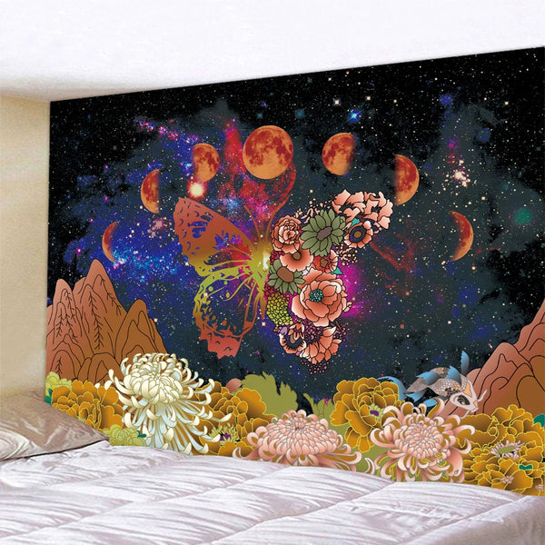 Mandala Moon Art Tapestry-ToShay.org