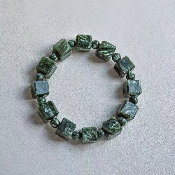 Green Seraphinite Bracelet-ToShay.org