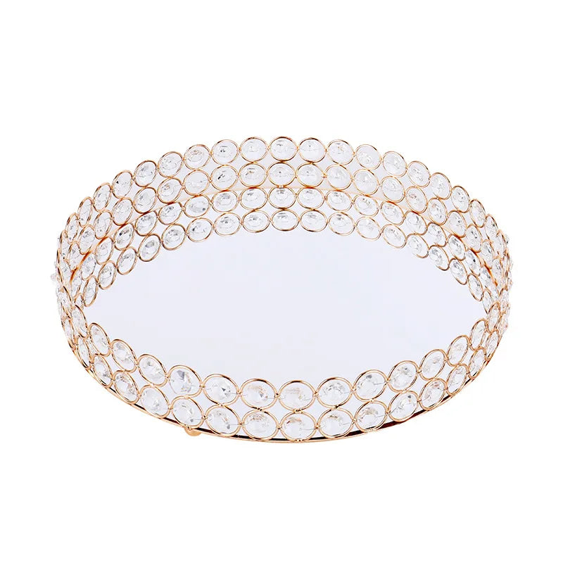 Crystal Bead Mirror Tray-ToShay.org