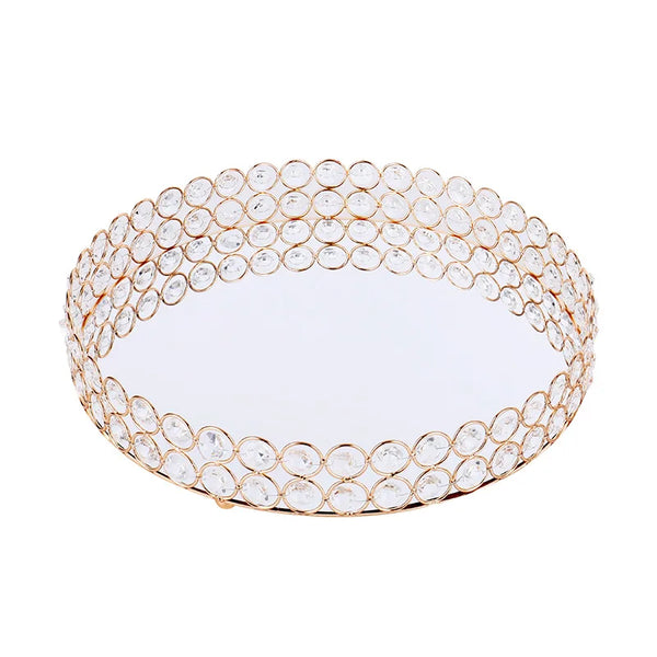 Crystal Bead Mirror Tray-ToShay.org