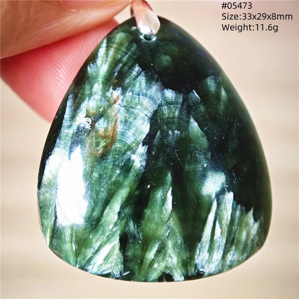 Green Seraphinite Pendant-ToShay.org