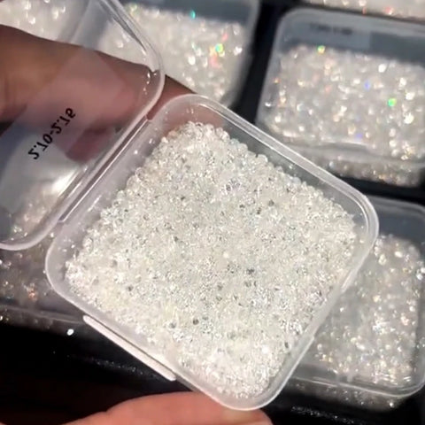 Clear Faceted Diamond Melee-ToShay.org