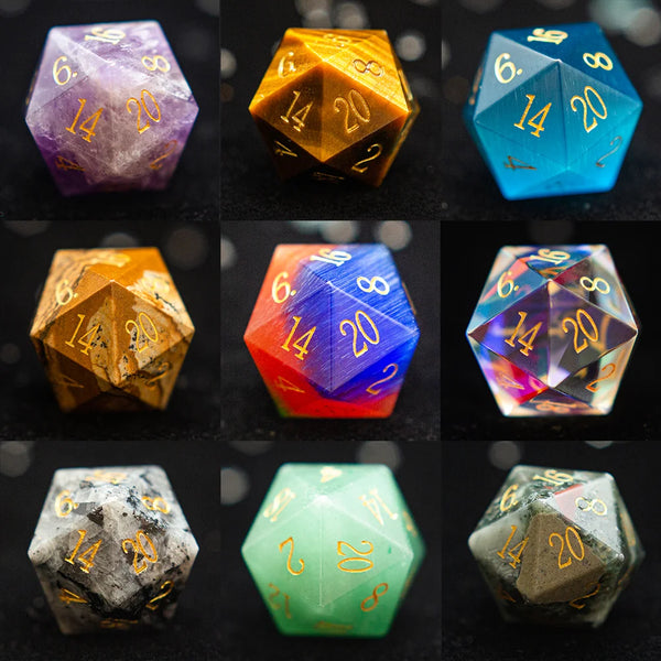 Mixed Crystal Platonic Solid Dice-ToShay.org