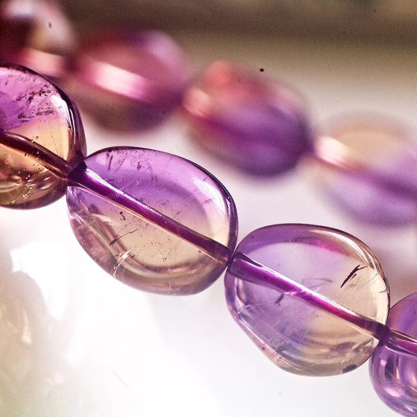Purple Yellow Ametrine Bracelet-ToShay.org