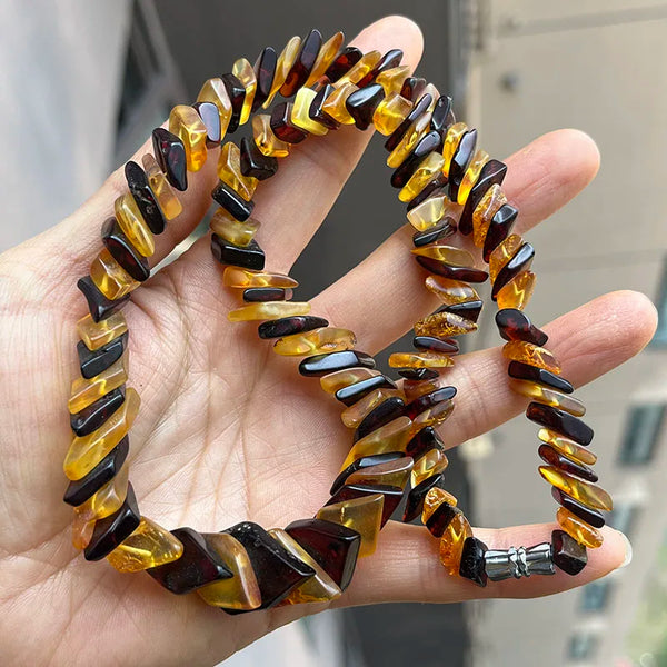 Yellow Amber Necklace-ToShay.org