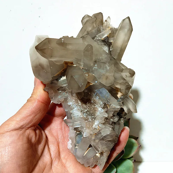 Smoky Quartz Crystal Cluster-ToShay.org