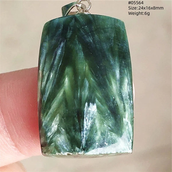 Green Seraphinite Pendant-ToShay.org